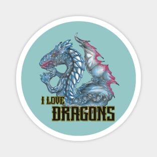 I love dragons Magnet